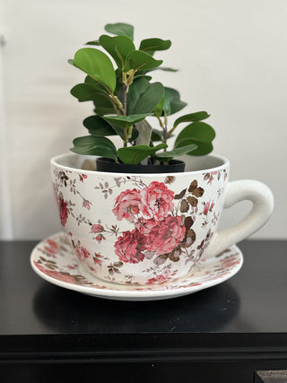 Vaso a forma di tazza in ceramica colorata