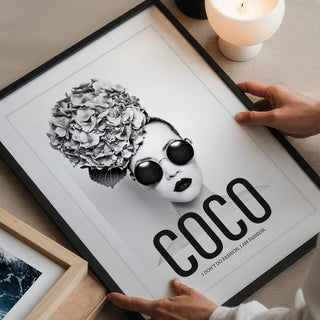 Poster COCO- I don't do fashion, I am fashion in Due Misure senza cornice