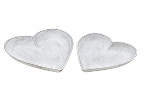 Set piatti heart in legno
