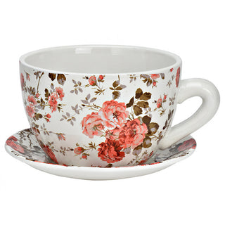 Vaso a forma di tazza in ceramica colorata