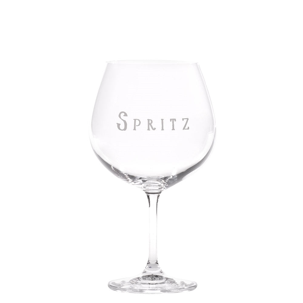 Bicchiere da cocktail in vetro con scritta giallo Spritz Wd Lifestyle