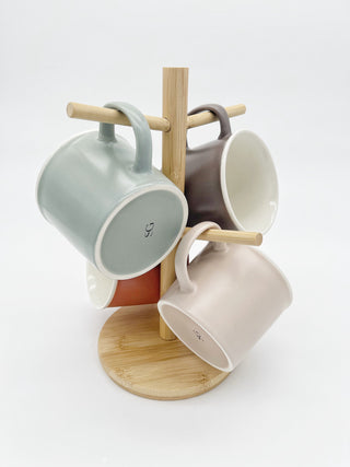 Set tazze con supporto