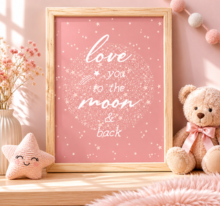 Quadro "Ti Amo Fino Alla Luna"