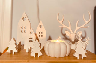 Portacandele zucca