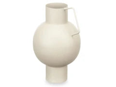 Vaso convesso in acciaio colore pastello H. 15 cm