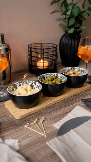 Set aperitivo floreal