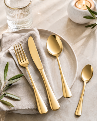 Set posate oro 16 pz