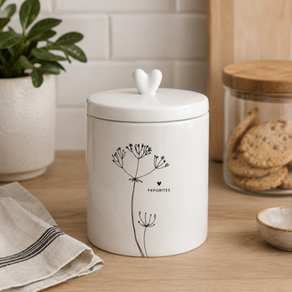 Barattolo tappo a forma di cuore- due varianti/ Bastion Collection