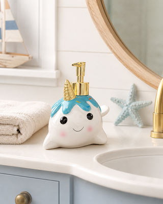 Dispenser sapone in ceramica – due varianti “Gattino” e “Balena”