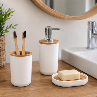 Set accessori bagno - nero o bianco