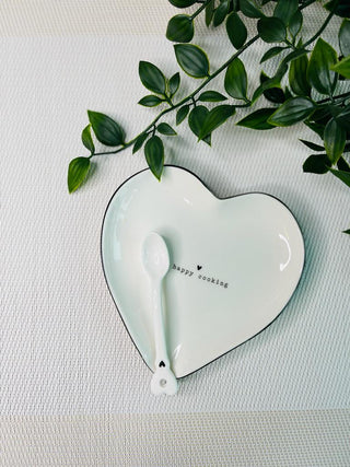 Piattino a forma di cuore