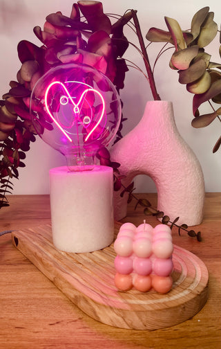 Lampadina led con testo