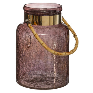 Vaso con manico in bambù