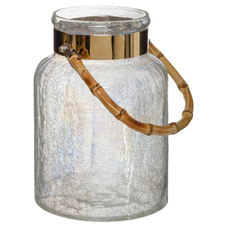 Vaso con manico in bambù