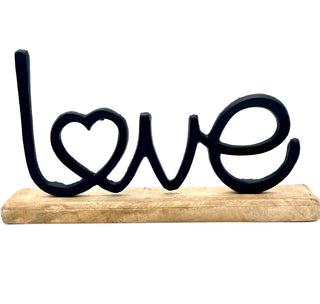 Scritta Love decorativa con base d'appoggio – SaroDesign