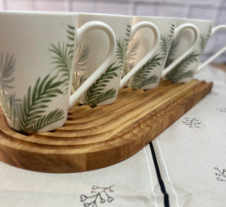 Set quattro tazze papaye